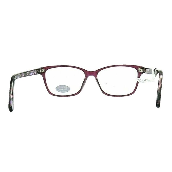 Mettea Womens Purple & Tortoiseshell Eyeglasses Frame MU203FCRYPR54 54-15-140 Op - Picture 3 of 5